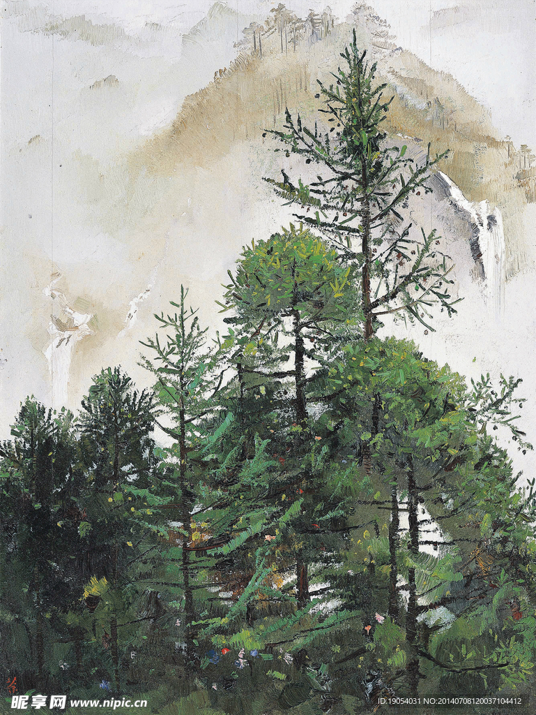 吴冠中山川 风景图