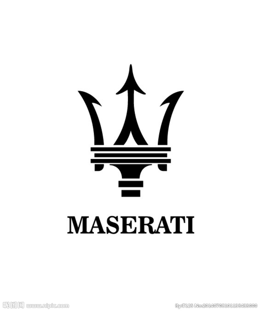 玛莎拉蒂皇冠轿车标志图片