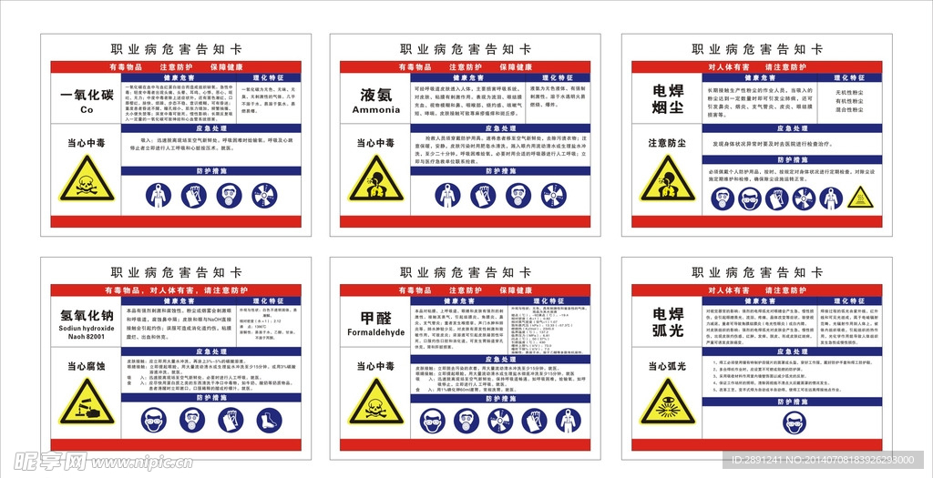 职业病危害告知卡