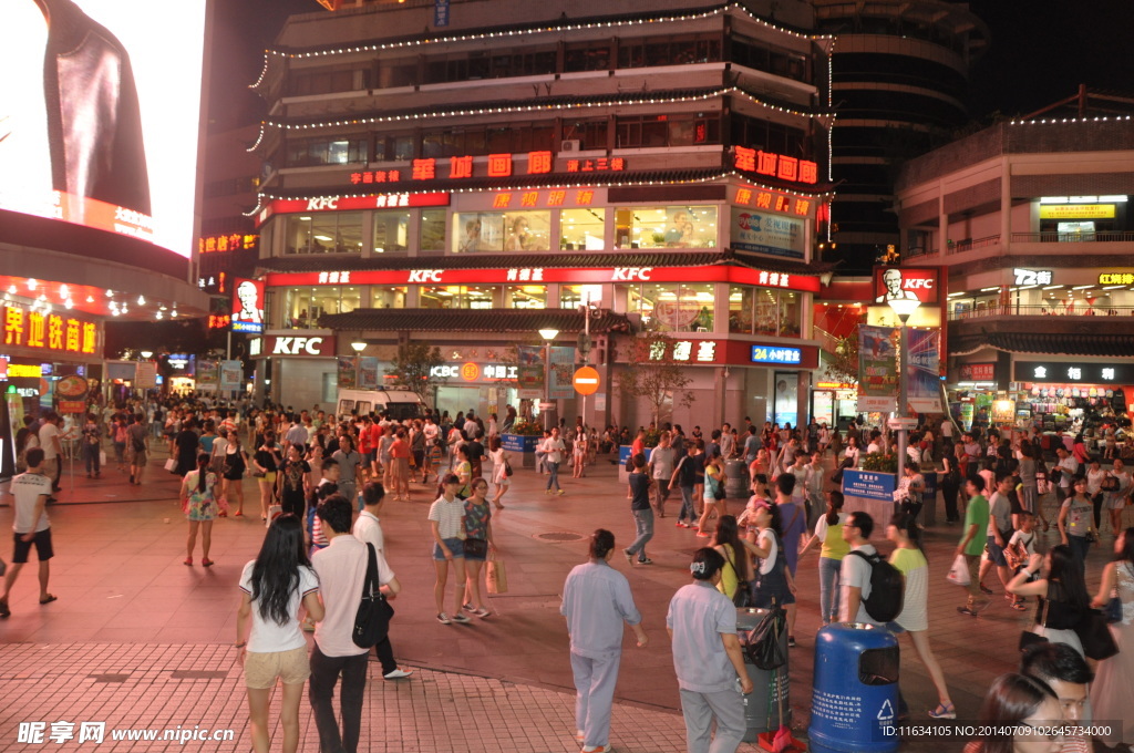 深圳 东门夜景