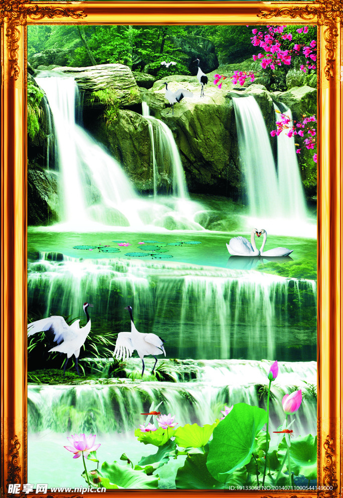 小河流水