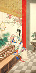 贵妃戏鹦图