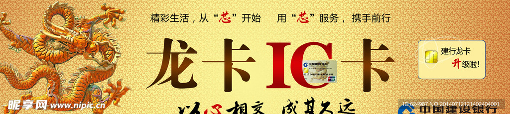 中国建设银行龙卡IC卡