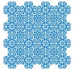 蓝色底纹花纹