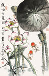莲塘鱼乐