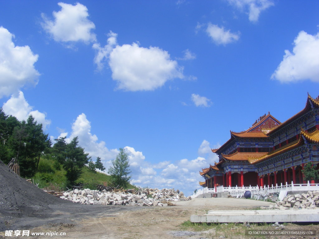 古典寺庙风景摄影图片