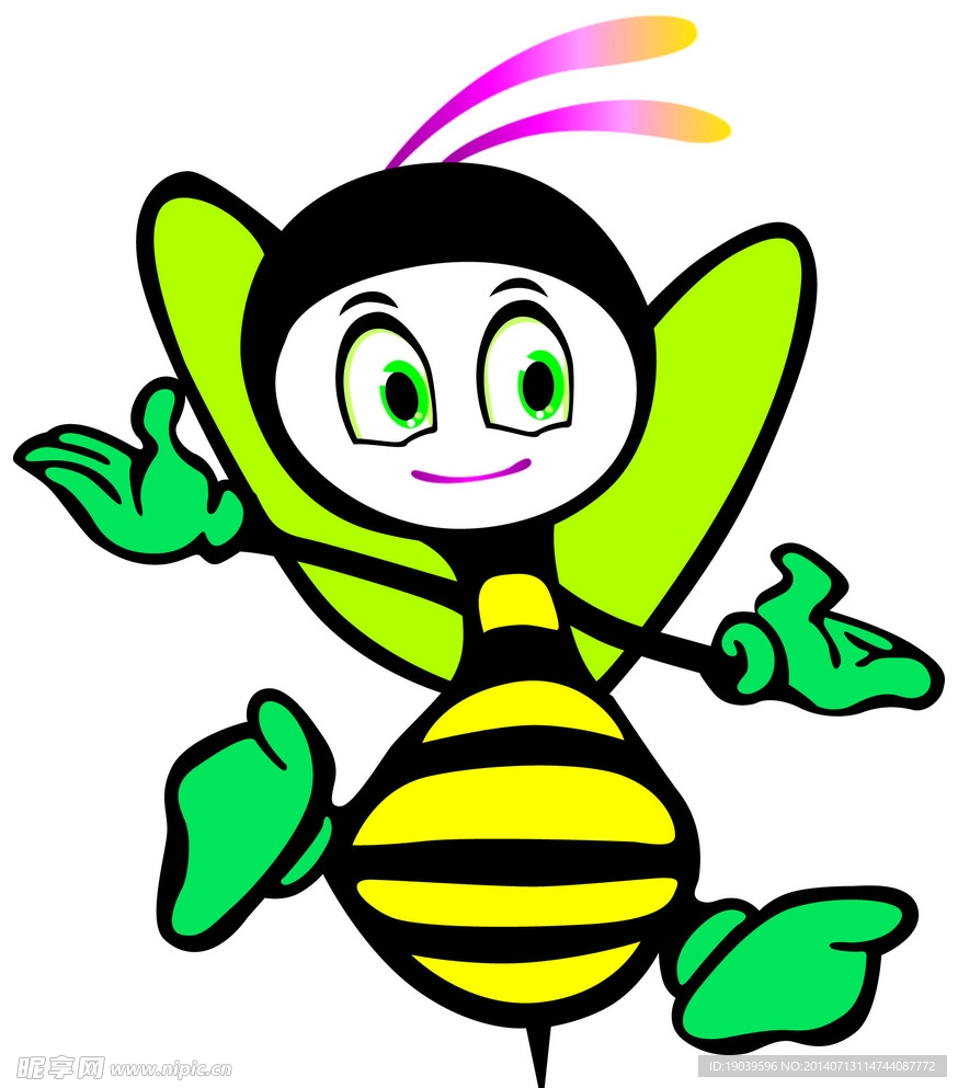 蜜蜂卡通动物图片