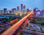 城市立交桥夜景