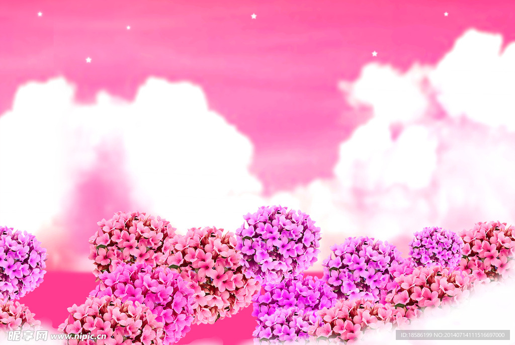 粉色天使背景