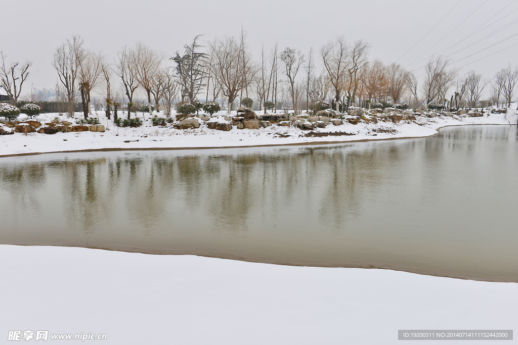 沂河雪景