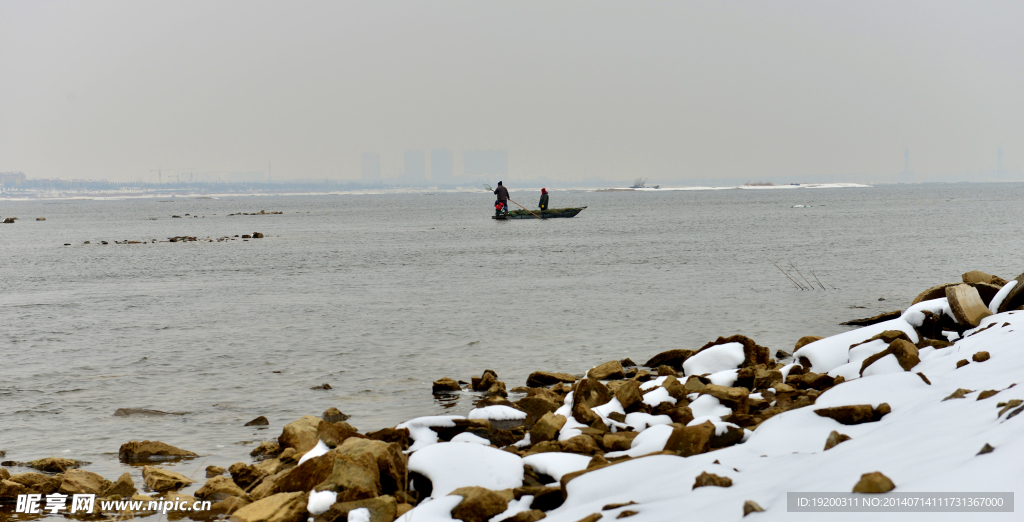 沂河冬景