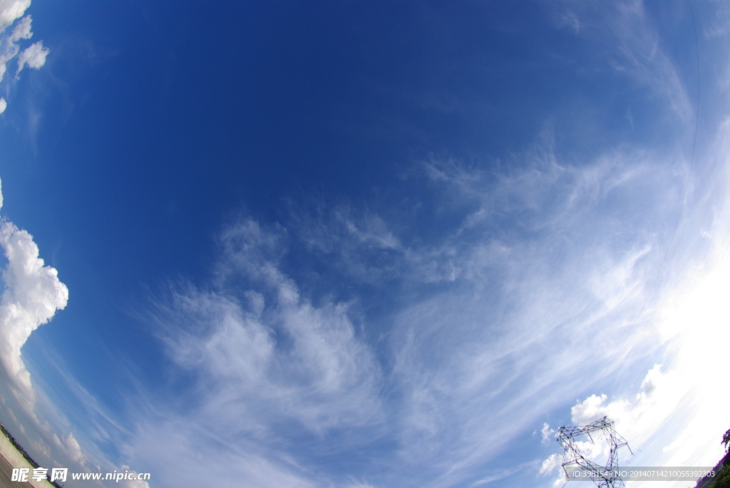 蓝天 白云 天空 云朵 