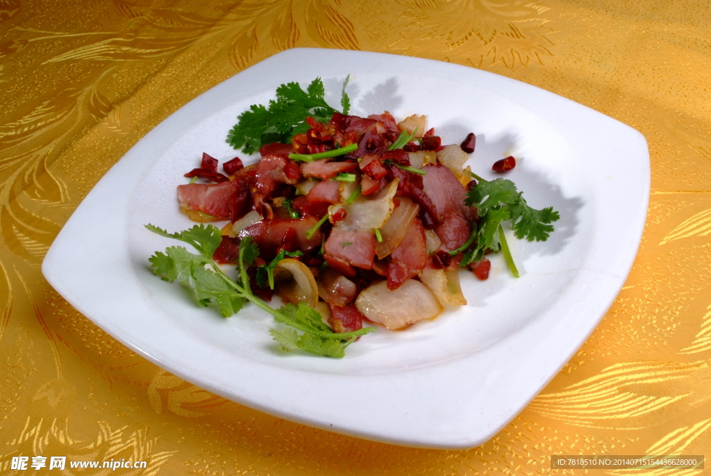干炒肉片