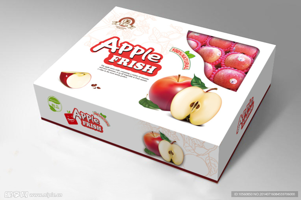 新鲜苹果包装礼盒  展开图