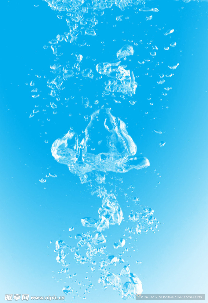 蓝色水泡泡