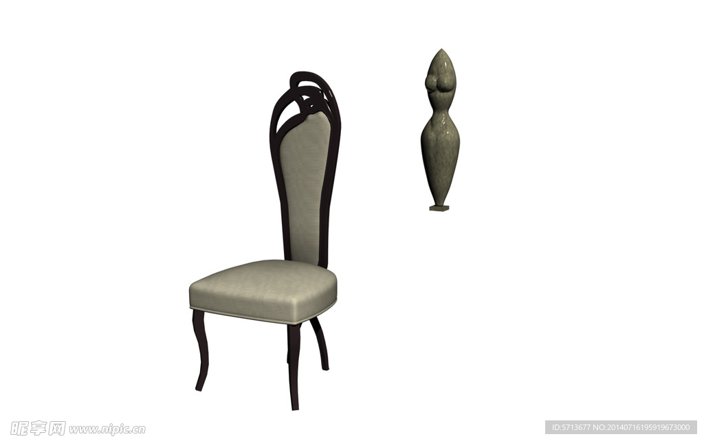 欧式椅子模型