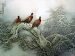 寒月惊梦图