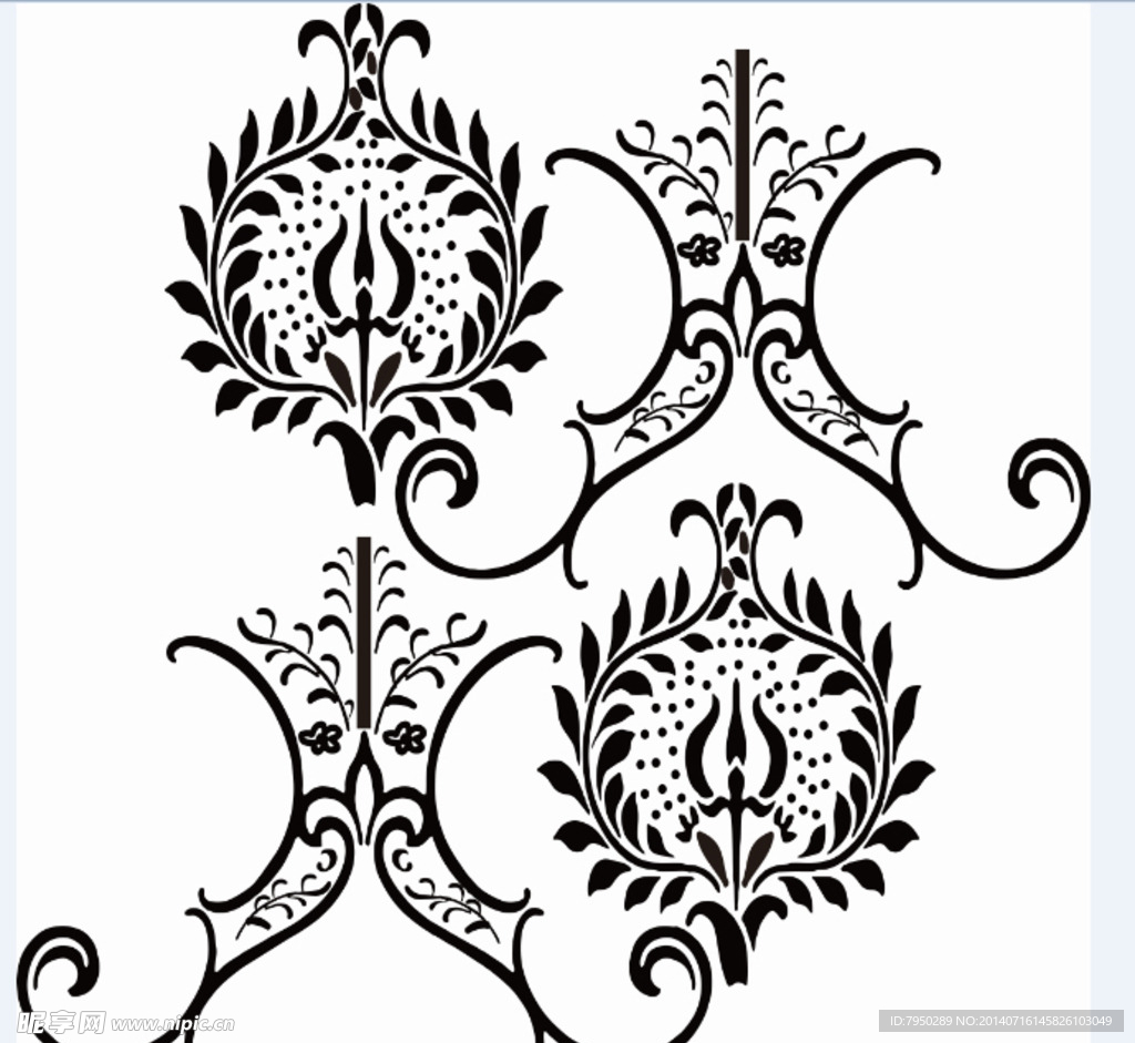 涂料印花丝网模具图案