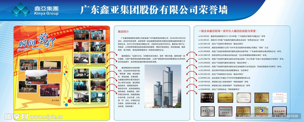 集团荣誉墙