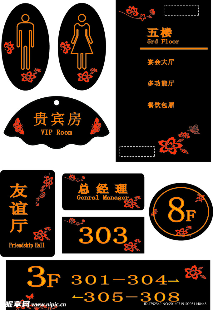 商场厂房公司导视标识