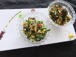 土鸡蛋炒地皮菜