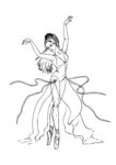 美女女孩素描