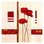 花卉板画