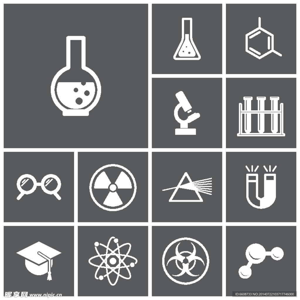 科学设计科学图标