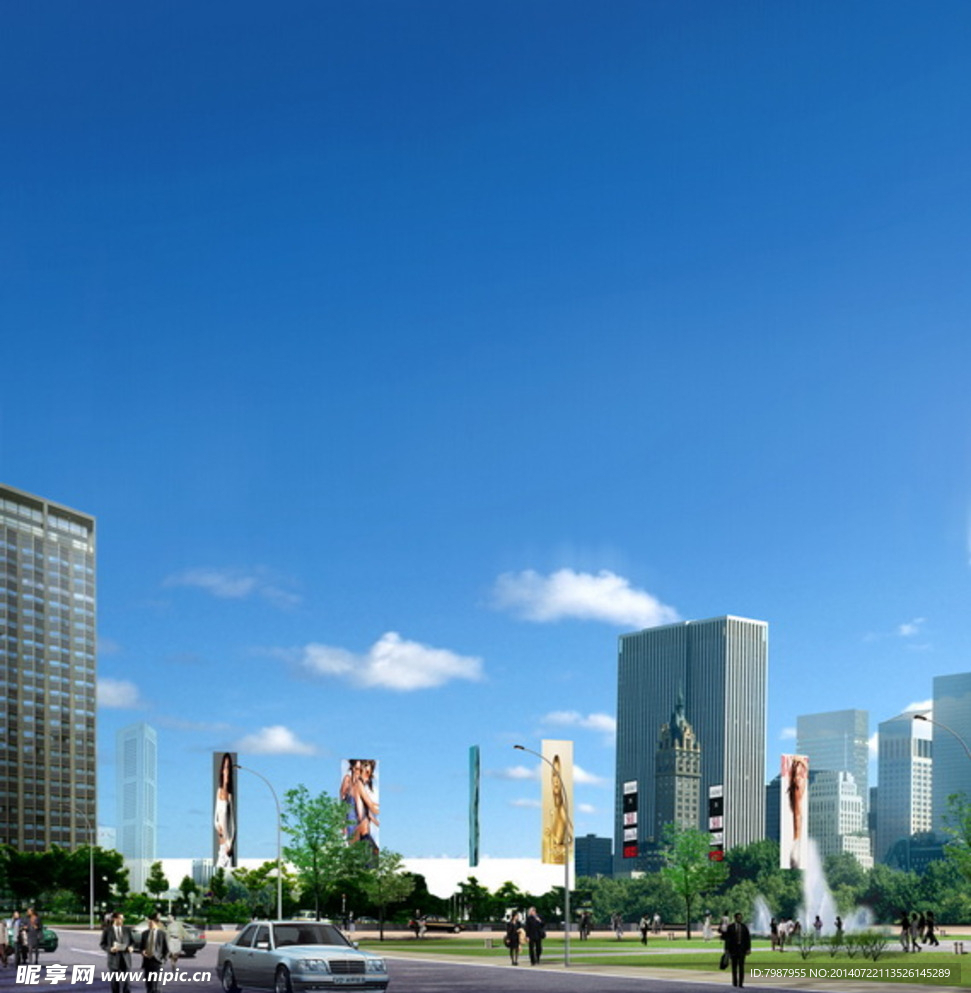 建筑效果图 景观效果