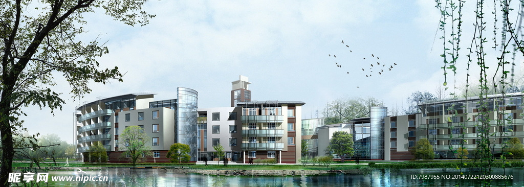 宾馆 建筑 景观 小区 