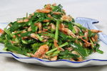 韭菜炒河虾