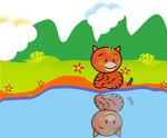 河边小猫