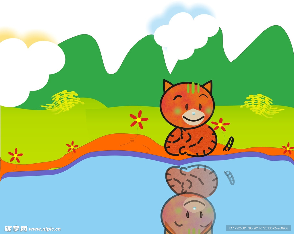 河边小猫