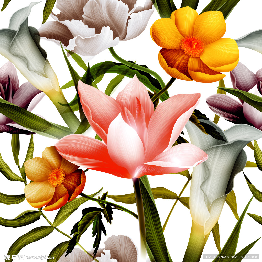 手绘花卉