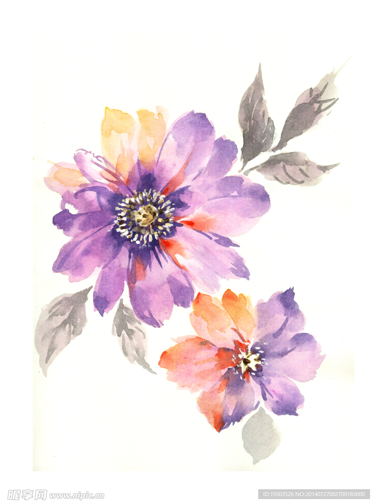手绘画  手绘花  家纺