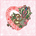 心形花纹