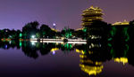 大明湖夜景