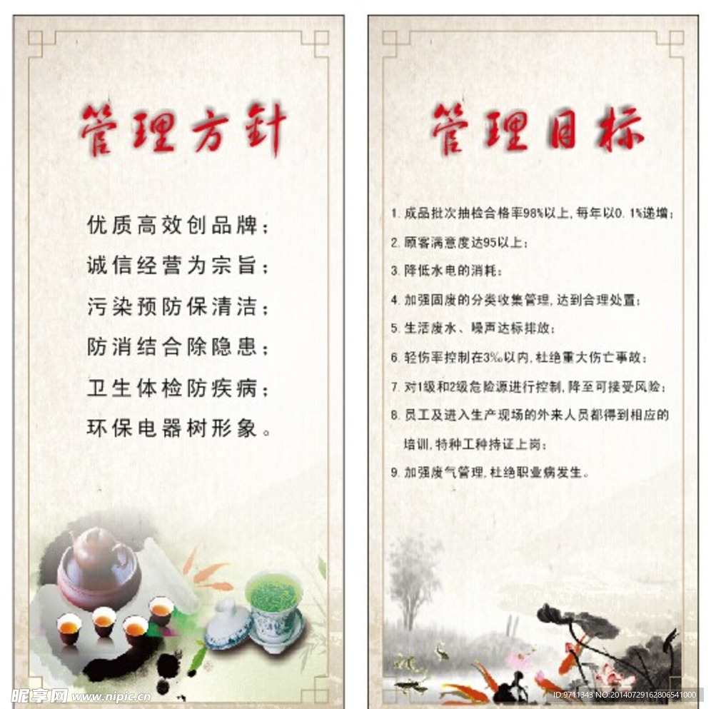 管理方针 管理目标