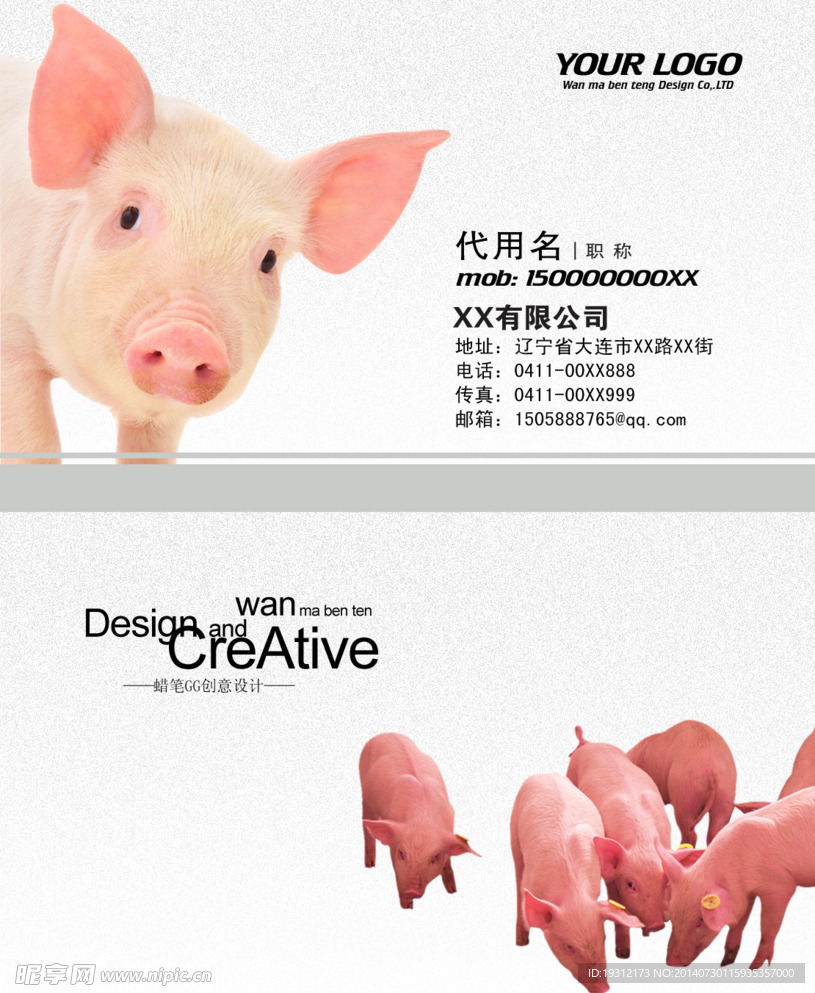 名片 畜类 信息 企业 