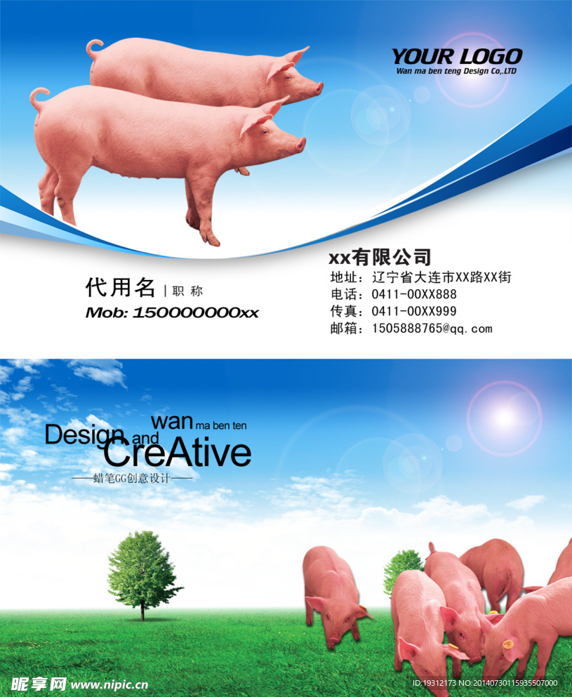 名片 畜类 信息 企业