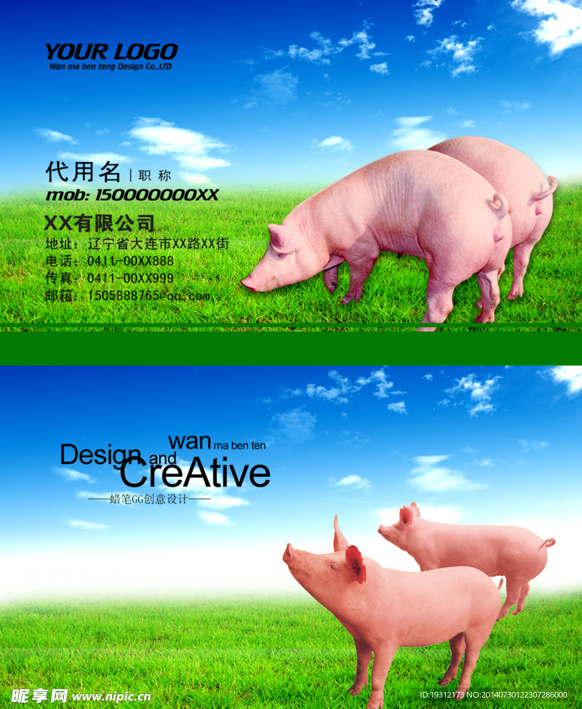 名片 畜类 信息 企业 