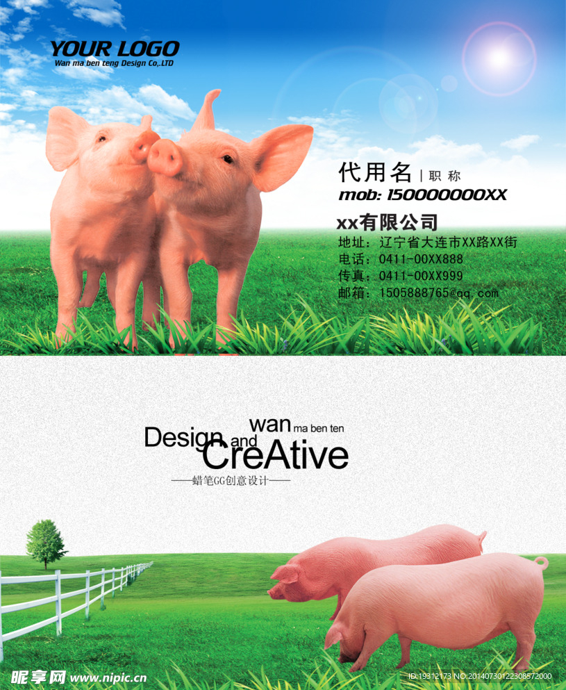 名片 畜类 信息 企业 