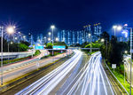 迷人的城市灯光夜景