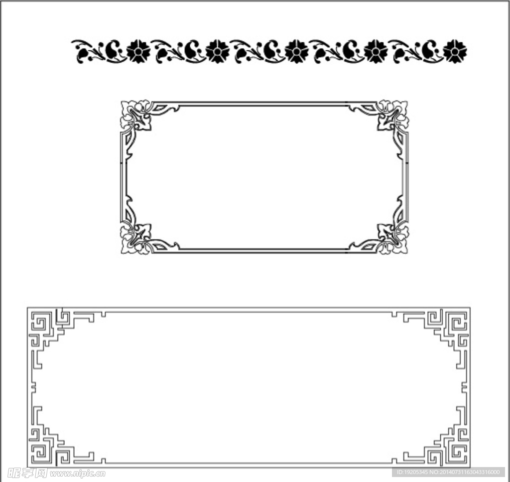 边框 花纹 底纹 欧式