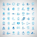 蓝色图标logo