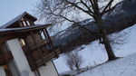 瑞士雪山度假村的早上