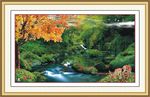 山涧风景画
