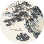 江舟夕照