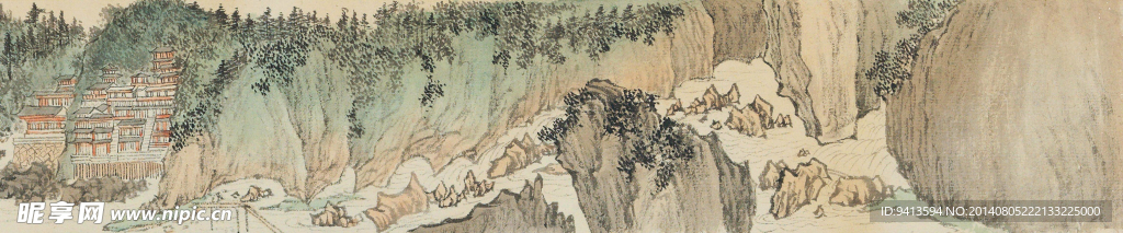 溪山楼阁图