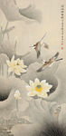 荷塘幽禽图